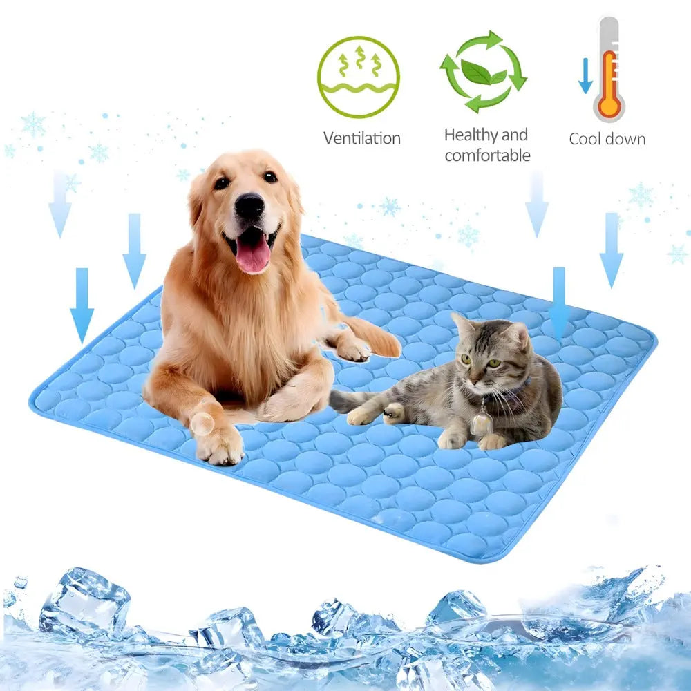 chilling silk mat for pets - keep them from overheating PupChill